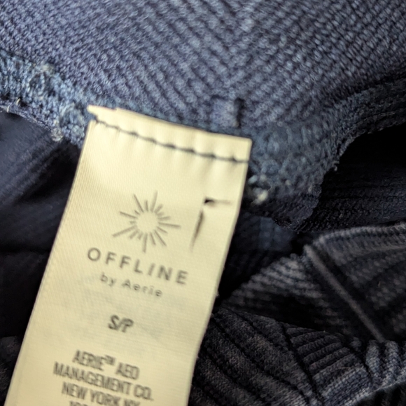 Aerie High Neck Tank & Leggings Stretch Outfit Athletic Dark Blue Size Small - Picture 5 of 5